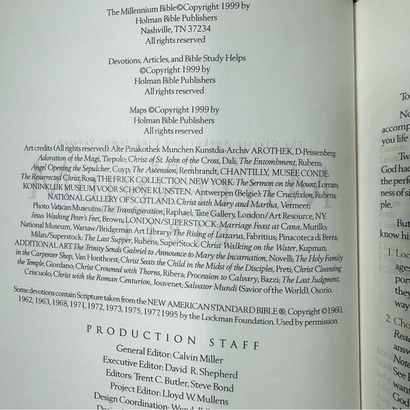 Vintage Millennium Keepsake KJV Bible Y2K New Old Stock Gold Guilded Red Leather - Picture 8 of 8